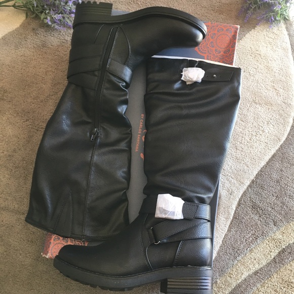 Carlos Santana Sabina Black Boots Size 7.5 NWB - Picture 2 of 9